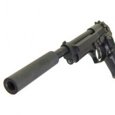 マルイ M92F用 メタルアウターバレル&SAS(14mm正ネジ)/セミロングタイプ [品切中.再生産待ち]