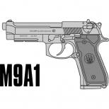 モデルガン : M9A1 [マットブラックABS] [品切中.再生産待ち]