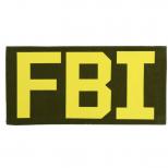 FBI ラージサイズ パッチ イエロー 16.5 x 8.0cm [KW-PC-321] [取寄]