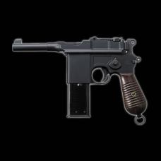 GAS-BLK : モーゼルM712 【ショートバレル】/6mmBB弾仕様(ショート&ロングマガジン付) /ブラックヘビーウェイト [品切中.再生産待ち]