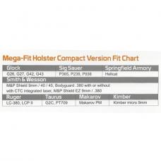 Mega-Fit Compactホルスター/レッグホルスタープラットフォーム標準装備 (Universal/左利き用) [CYT-HOL-CY-UHCLD] [取寄]