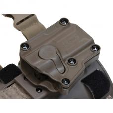 Mega-Fit ホルスター/レッグホルスタープラットフォーム標準装備 (Universal/右利き用) [CYT-HOL-CY-UHFSDF] FDEカラー [取寄]