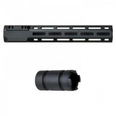 各社M4用 KAC FF-RAS5 M-LOKレールハンドガード (ブラック/10.75インチ) [FFRAS5-10.75]