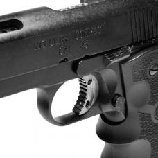 マルイ GBB ハイキャパ/M1911系対応 SUS製 2ホールセミオーバル 荒目トリガー シルバー 【TMSUT8】[取寄]