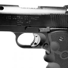 マルイ GBB ハイキャパ/M1911系対応 SUS製 2ホールセミオーバル 荒目トリガー シルバー 【TMSUT8】[取寄]