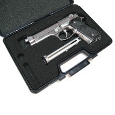 樹脂製ハンドガンケース ベレッタマークプリント入(M92.M8000等) ブラック [QVP05-17-58/QQ_E03631] [取寄]