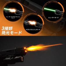 【Quadra】 コンペンセイター型マズルフラッシュトレーサー /14mm逆ネジ対応 [取寄]
