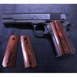 各社M1911系対応ウッドグリップ スムース/ブラウン [AWG-1400] [取寄]