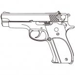 モデルガン【キット】 : M39 X-PFCモデル /プラグリップ/シルバーABS [6月頃発売予定.単品予約]