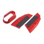 ASG/KJW GBB  CZ SHADOW2用 アルミ ショートグリップ& マグウェルセット [KW-KU-GBSD2028] レッド [取寄]