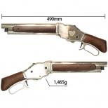 ガスガン ウィンチェスターM1887ショットガン ワイルドカード(10インチバレル) リアルウッド/シルバー  [STGS07SSV] [取寄]