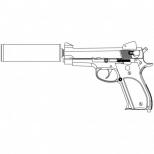 モデルガン : Mk.22 Mod0 【ハッシュパピー】 /ブラックヘビーウエイト [6月頃発売予定.単品予約]