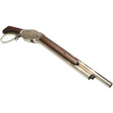 ガスガン ウィンチェスターM1887ショットガン ソウドオフ【ワイドレバー】 リアルウッド/シルバー [STGS07MWSV] [3月再販.単品予約]