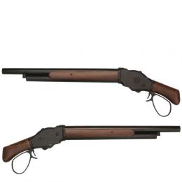 ガスガン ウィンチェスターM1887ショットガン ソウドオフ【ワイドレバー】 リアルウッド/ブラック [STGS07MW] [3月再販.単品予約]
