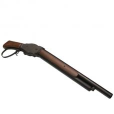 ガスガン ウィンチェスターM1887ショットガン ソウドオフ【ワイドレバー】 リアルウッド/ブラック [STGS07MW] [3月再販.単品予約]