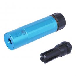 Dead Airタイプ SANDMAN-K ダミーサプレッサー & ハイダー(14mm逆ネジ) トレーニングブルー [KW-KU-315-BU] [取寄]