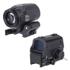 ROMEO8T AMRタイプ 1X20ドットサイト&JULIET3T AMRタイプ マグニファイア セット /ブラック [AO-SC019-BK] [取寄]