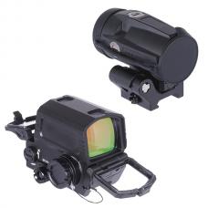 ROMEO8T AMRタイプ 1X20ドットサイト&JULIET3T AMRタイプ マグニファイア セット /ブラック [AO-SC019-BK] [取寄]