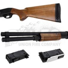 エアコック : M870ショットガン ロング (ウッド仕様) 【Remington刻印】[STSPG06S] [取寄]