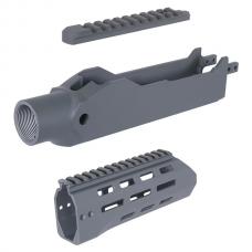 KJワークス KC02(10/22) GBB 用 X GBL KC02 タクティカルシャーシキット 7インチ グレー [RGW-RV-003-V7-GY] [取寄]