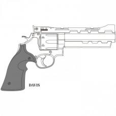 GAS-RV S&W M586 Power Custom 【DAVISラバー調グリップ仕様】 /エクセレントHW [8月頃発売.単品予約]