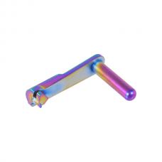 マルイ/WE GBBハイキャパ用 ステンレススチール スライドストップ Type8 レインボー [KW-KU-GB-641-HG] [取寄]