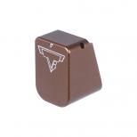 マルイ GBB グロックシリーズ マガジン 用 TTIタイプ アルミニウム マガジンバンパー ブラウン [KW-KU-GBTM17G5007BN] [取寄]