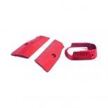 ASG/KJワークス GBB CZ SHADOW2用 LOKタイプ アルミニウム ショートグリップ&マグウェルセット レッド [KW-KU-GBSD2039RD] [取寄]