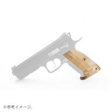 ASG/KJワークス GBB CZ SHADOW2用 LOKタイプ アルミニウム ショートグリップ&マグウェルセット ゴールド [KW-KU-GBSD2039GD] [取寄]