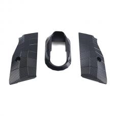 ASG/KJワークス GBB CZ SHADOW2用 LOKタイプ アルミニウム ショートグリップ&マグウェルセット ブラック [KW-KU-GBSD2039BK] [取寄]