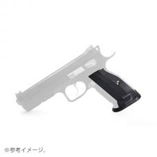 ASG/KJワークス GBB CZ SHADOW2用 LOKタイプ アルミニウム ショートグリップ&マグウェルセット ブラック [KW-KU-GBSD2039BK] [取寄]