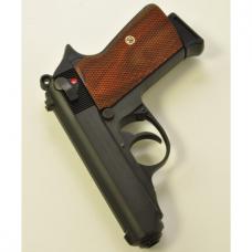 木グリップ : マルゼン ワルサーPPK/S&ワルサーPP対応 紫檀チェッカー(スクリュー付) 【赤茶】[取寄:長納期]