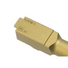 Umarex/VFC GBB G19Gen4/G19X用 先端ネジ付アルミアウターバレル (14mm逆ネジ) FDE [取寄]