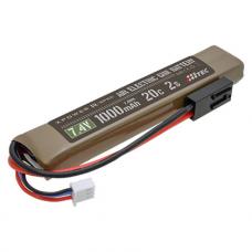 XPOWER R-SPEC 電動ガンバッテリー Li-Po 7.4V 1000mAh 20C 2S ミニタミヤコネクター [取寄]