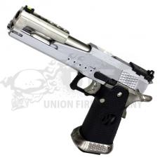 GBB 2011レースガンモデル JPver 【樹脂スライドバージョン/マウント付】シルバー [AW-HX2201JPS-S] [品切中.再入荷時期未定]