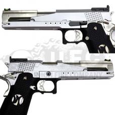 GBB 2011レースガンモデル JPver 【樹脂スライドバージョン/マウント付】シルバー [AW-HX2201JPS-S] [品切中.再入荷時期未定]