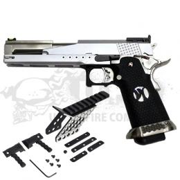 GBB 2011レースガンモデル JPver 【樹脂スライドバージョン/マウント付】シルバー [AW-HX2201JPS-S] [品切中.再入荷時期未定]