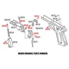 マルイM1911用 シャーシパーツ/スプリングセット [M1911-36] [取寄]