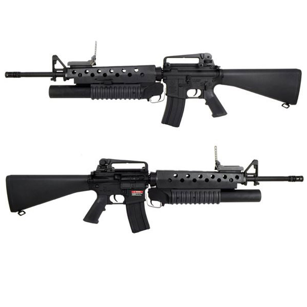 L A ホビーショップ 電動ガン M16 A4 With M203 グレネードランチャー Ec 702 取寄