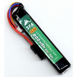 Li-Poバッテリー 11.1V 800mAh(25-50C)バッファーチューブinタイプ /ミニコネクター仕様 [SA-B046M] [取寄]