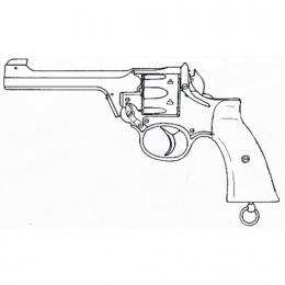 モデルガン:エンフィールド No.2 Mk1 スター /プラグリップ/マットブラックABS [5月頃再販予定.単品予約]