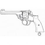 モデルガン:エンフィールド No.2 Mk1 スター /プラグリップ/マットブラックABS [5月頃再販予定.単品予約]
