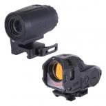 MEPROLIGHT MEPRO M22 PRO タイプ 1X28 集光ドットサイト ファイバーレッド & MEPRO MMX3 タイプ マグニファイア セット [AO-SC020] [取寄]