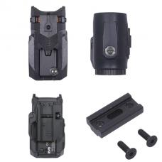 MEPROLIGHT MEPRO M22 PRO タイプ 1X28 集光ドットサイト ファイバーレッド & MEPRO MMX3 タイプ マグニファイア セット [AO-SC020] [取寄]