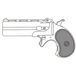 GAS-GUN : ハンター ダブルデリンジャー【6mm Xカートリッジ仕様】 ブラックヘビーウェイト [9月頃再販予定.予約終了]