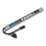 【G-Tech規格対応】 Li-Poバッテリー ZAC 7.4V 1100mAh AK対応型 ロングタイプ (ミニコネクター)[ZAC257]