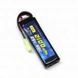 7.4V 2100mAh 25C-50C リポバッテリー【Blueライン(Standard)】ミニSサイズ ミニコネクター [SA-B047M] [取寄]