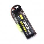 7.4V 1600mAh 45C-90C リポバッテリー【Blackライン(Expert)】マルイリポサイズ ミニコネクター [SA-B048M] [取寄]