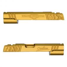 マルイ GBB ハイキャパ/M1911シリーズ対応 SV INFINITY Capsicumタイプ CNCアルミスライド [KW-KU-GB-604] GD:ゴールド [取寄]