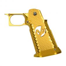 マルイ GBB ハイキャパシリーズ対応 Infinityタイプ CNCアルミニウムグリップ Type3 [KW-KU-GB-584] ゴールド [取寄]